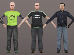 man 21 to 25 3D Model