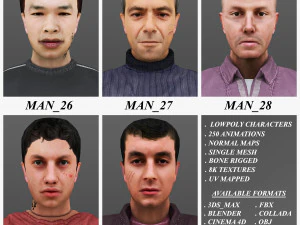 uomo dai 26 ai 30 anni Modello 3D