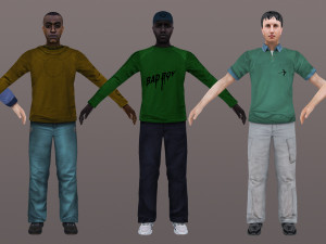 man 36 to 40 3D Model