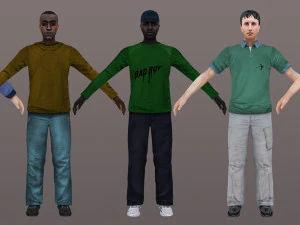 homem de 36 a 40 Modelo 3D