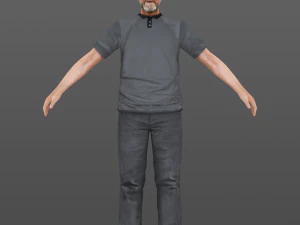 homem de 36 a 40 Modelo 3D