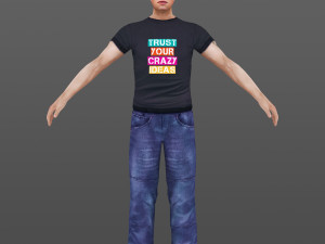 man 41 to 45 3D Model