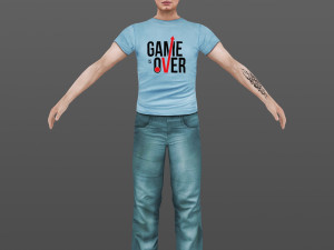 man 41 to 45 3D Model
