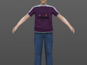 man 41 to 45 3D Model