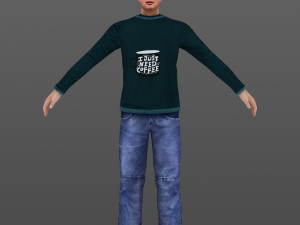 man 41 to 45 3D Model