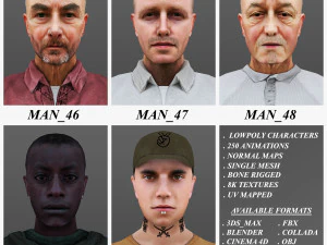 man 46 to 50 3D Model