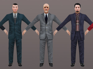 man 51 to 55 3D Model