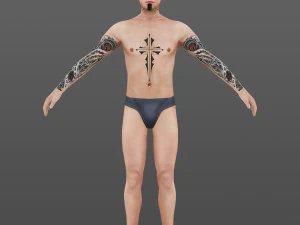 man 61 to 65 3D Model