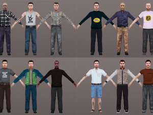 man 1 to 20 3D Model