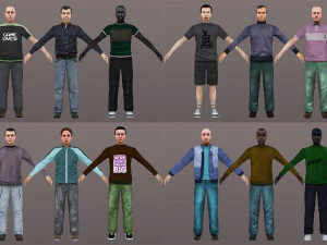 man 21 to 40 3D Model