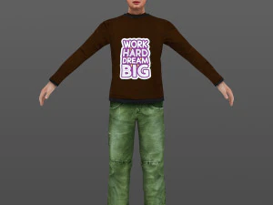 man 21 to 40 3D Model