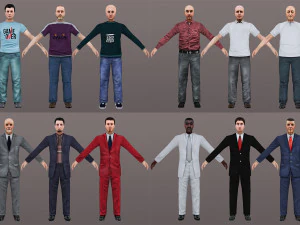 man 41 to 60 3D Model
