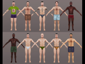 man 61 to 70 3D Model