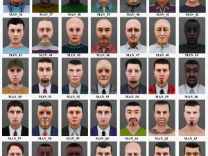 man 36 to 70 3D Model