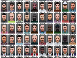 man 1 to 70 Modelo 3D