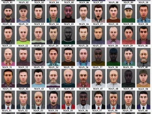 man 1 to 70 3D Model