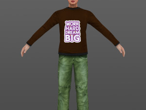 man 1 to 70 Model 3D