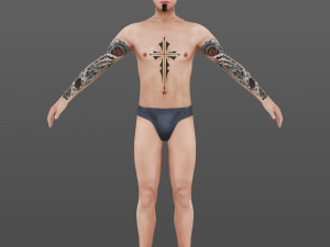 man 1 to 70 Model 3D