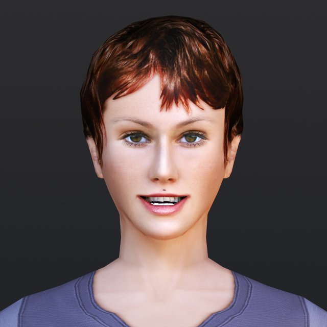 woman 1 3D Model .c4d .max .obj .3ds .fbx .stl .blend 