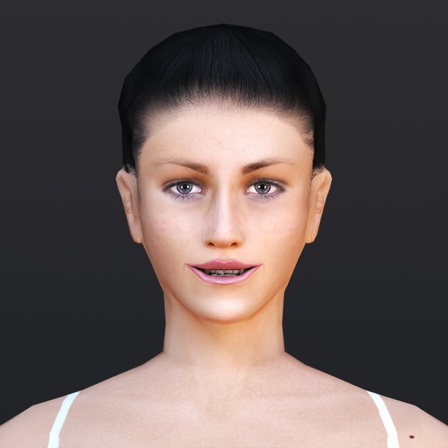 woman 2 Model 3D .c4d .max .obj .3ds .fbx .stl .blend