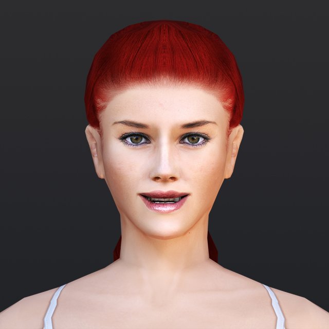 woman 5 3D Модель .c4d .max .obj .3ds .fbx .stl .blend 