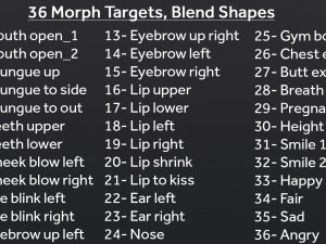 Female Demo - WITH 30 ANIMATIONS-36 MORPHS 3D Model