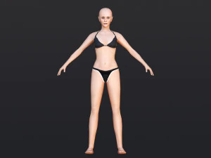 Female Demo - WITH 30 ANIMATIONS-36 MORPHS 3D Model