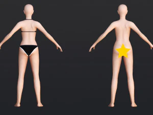 Female Demo - WITH 30 ANIMATIONS-36 MORPHS 3D Model