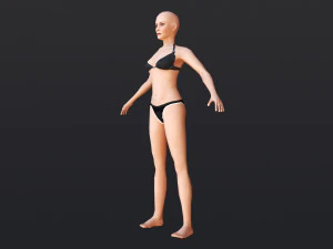 Female Demo - WITH 30 ANIMATIONS-36 MORPHS 3D Model