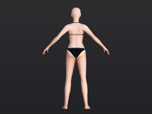 Female 1 - WITH 30 ANIMATIONS-36 MORPHS 3D Model