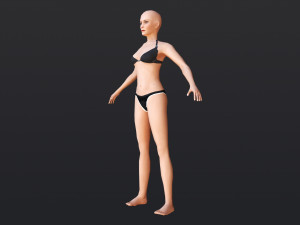 Female 1 - WITH 30 ANIMATIONS-36 MORPHS 3D Model