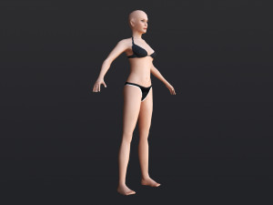 Female 1 - WITH 30 ANIMATIONS-36 MORPHS 3D Model