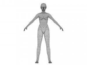 Female 1 - WITH 30 ANIMATIONS-36 MORPHS 3D Model