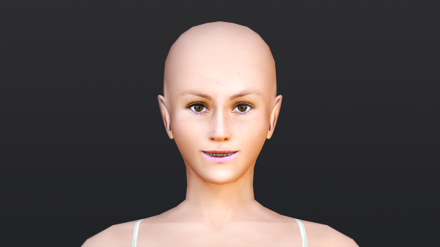 Female 2 - WITH 30 ANIMATIONS-36 MORPHS Model 3D .c4d .max .obj .3ds .fbx .stl .blend 