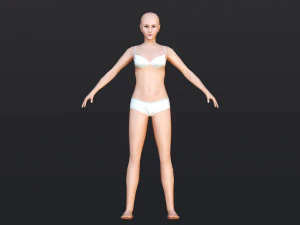 Female 2 - WITH 30 ANIMATIONS-36 MORPHS 3D Model