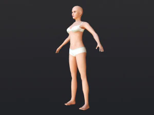 Female 2 - WITH 30 ANIMATIONS-36 MORPHS 3D Model