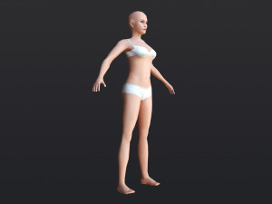 Female 2 - WITH 30 ANIMATIONS-36 MORPHS Model 3D