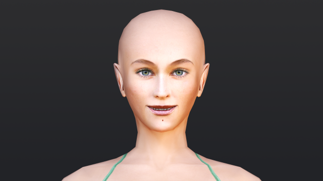 Female 4 - WITH 30 ANIMATIONS-36 MORPHS 3Dモデル .c4d .max .obj .3ds .fbx .stl .blend