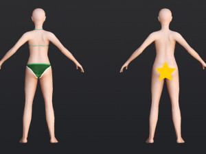 Female 4 - WITH 30 ANIMATIONS-36 MORPHS 3Dモデル