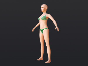 Female 4 - WITH 30 ANIMATIONS-36 MORPHS 3Dモデル