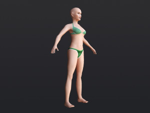 Female 4 - WITH 30 ANIMATIONS-36 MORPHS 3Dモデル
