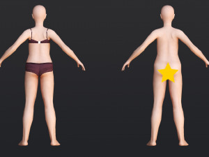 Female 5 - WITH 30 ANIMATIONS-36 MORPHS 3D Model