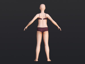 Female 5 - WITH 30 ANIMATIONS-36 MORPHS 3D Model