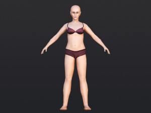 Female 5 - WITH 30 ANIMATIONS-36 MORPHS 3D Model