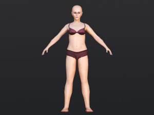 Female 5 - WITH 30 ANIMATIONS-36 MORPHS 3D Model