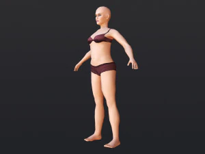 Female 5 - WITH 30 ANIMATIONS-36 MORPHS 3D Model