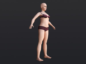 Female 5 - WITH 30 ANIMATIONS-36 MORPHS 3D Model