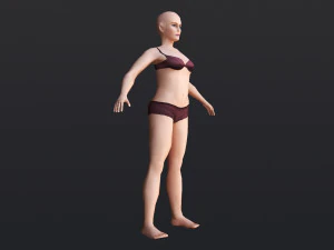 Female 5 - WITH 30 ANIMATIONS-36 MORPHS 3D Model