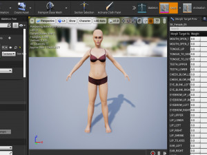 Female 5 - WITH 30 ANIMATIONS-36 MORPHS 3D Model