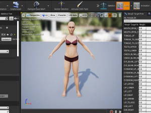 Female 5 - WITH 30 ANIMATIONS-36 MORPHS 3D Model